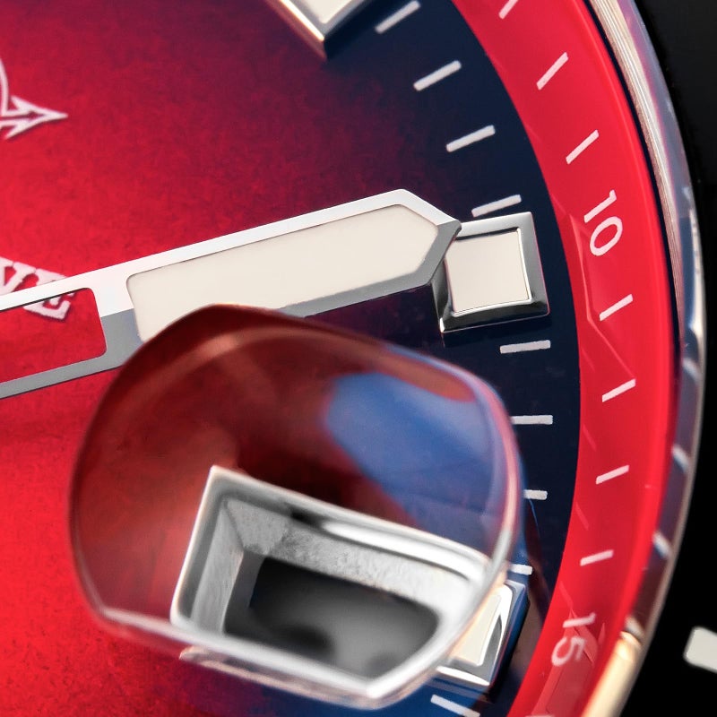 ADDIESDIVE 41 MM Mens Wrist Watch Quartz Diver Watch for Men Easy to Read Dial 200 M Waterproof BGW9 Luminous Analog Red Gradient Dial - Image 4