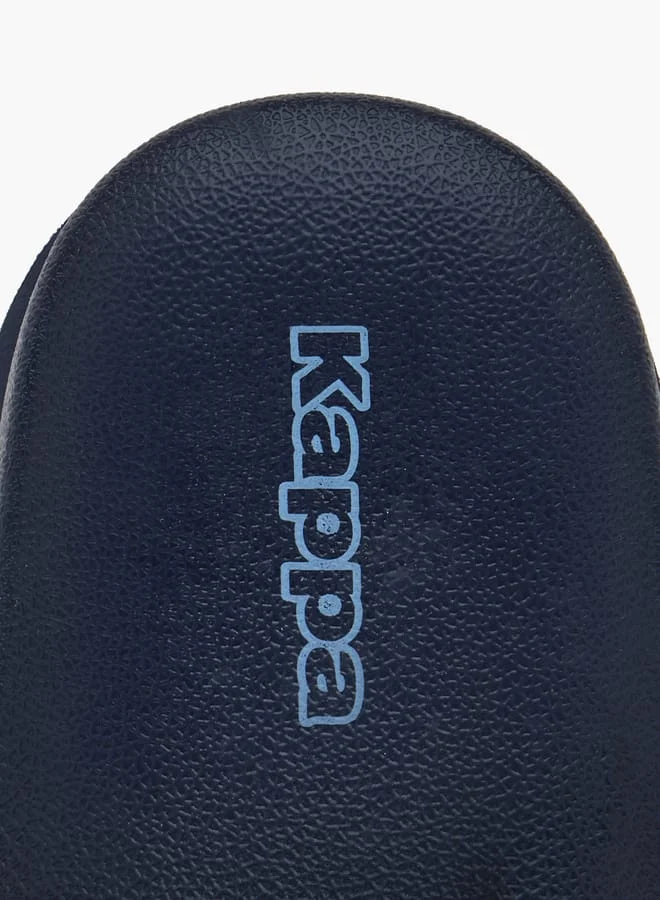 Kappa Boys Textured Slides With Elastic Strap