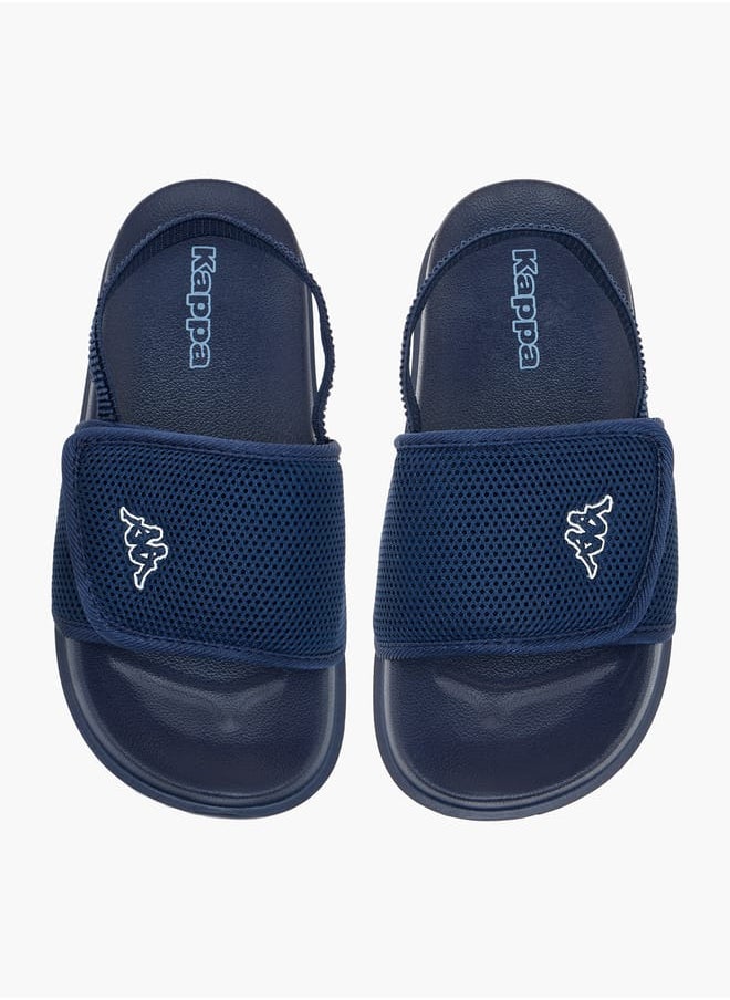 Kappa - Boys Textured Slides With Elastic Strap - Image 1