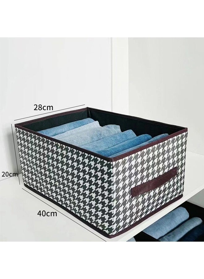 Generic Large Storage Baskets Clothes storage box Fabric Storage Boxes Collapsible Storage Bins Storage Bags with Reinforced Handle Decorative Closet Organizers and Storage for Clothes, Towels, Books  - Image 2