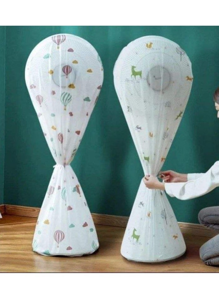 غطاء مروحة ستاند مقاوم للماء والرطوبة،مقاس 140 * 60 سم شكل عشوائي  - Image 5