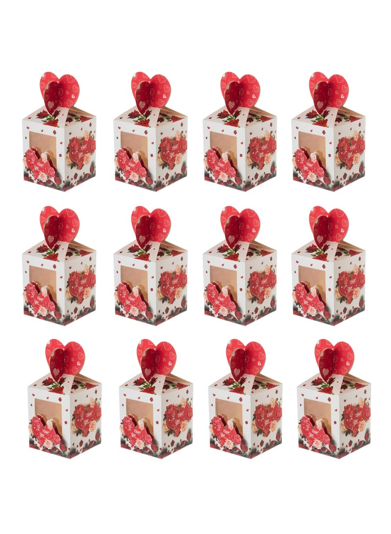 هيك 12 حبة علب توزيعات وهدايا كرتون مقاس صغير - Image 1