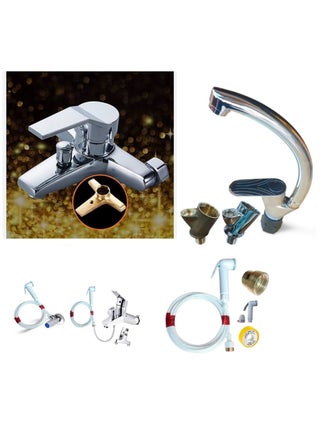 3*1 (bathtub mixer + basin mixer + 10 meter hose)