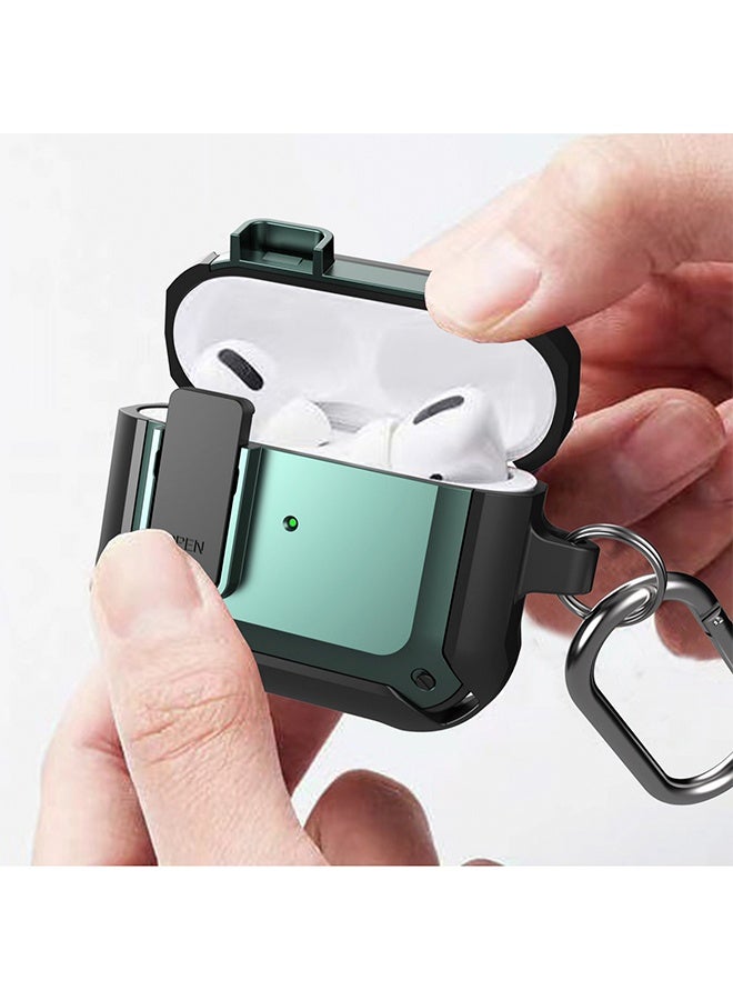 Wish Wireless Earphones Shockproof Bumblebee Silicone Protective Case with Switch for AirPods Pro Black/Green - Image 3