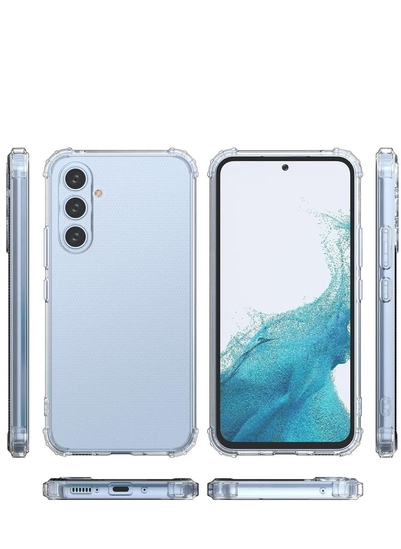 Denx - Samsung Galaxy A55 5G Clear Cover Case soft TPU Transparent Back Protective Case shock Absorbent Reinforced Corner for Samsung Galaxy A55 5G - Image 1