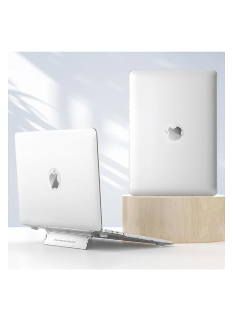 غطاء صلب غير لامع من Ecosystem مع حامل، متوافق مع MacBook Air 15 2023/15.3 بوصة (موديل A2941 مع شريحة M2) (A2941)