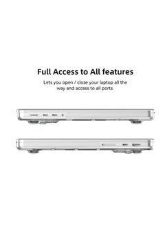 Generic غطاء صلب غير لامع من Ecosystem مع حامل، متوافق مع MacBook Air 15 2023/15.3 بوصة (موديل A2941 مع شريحة M2) (A2941)  - Image 4