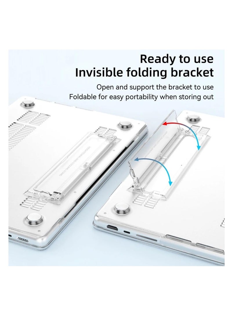 غطاء صلب غير لامع من Ecosystem مع حامل، متوافق مع MacBook Air 15 2023/15.3 بوصة (موديل A2941 مع شريحة M2) (A2941)
