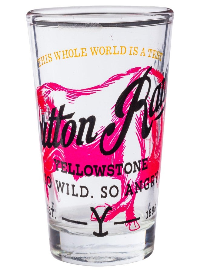 سيلفر بوفالو مجموعة أكواب زجاجية صغيرة من سيلفر بافالو يلوستون داتون رانش، 4 قطع، 1.5 أونصة - Image 2