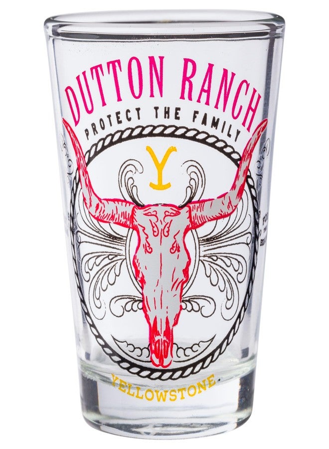 سيلفر بوفالو مجموعة أكواب زجاجية صغيرة من سيلفر بافالو يلوستون داتون رانش، 4 قطع، 1.5 أونصة - Image 3