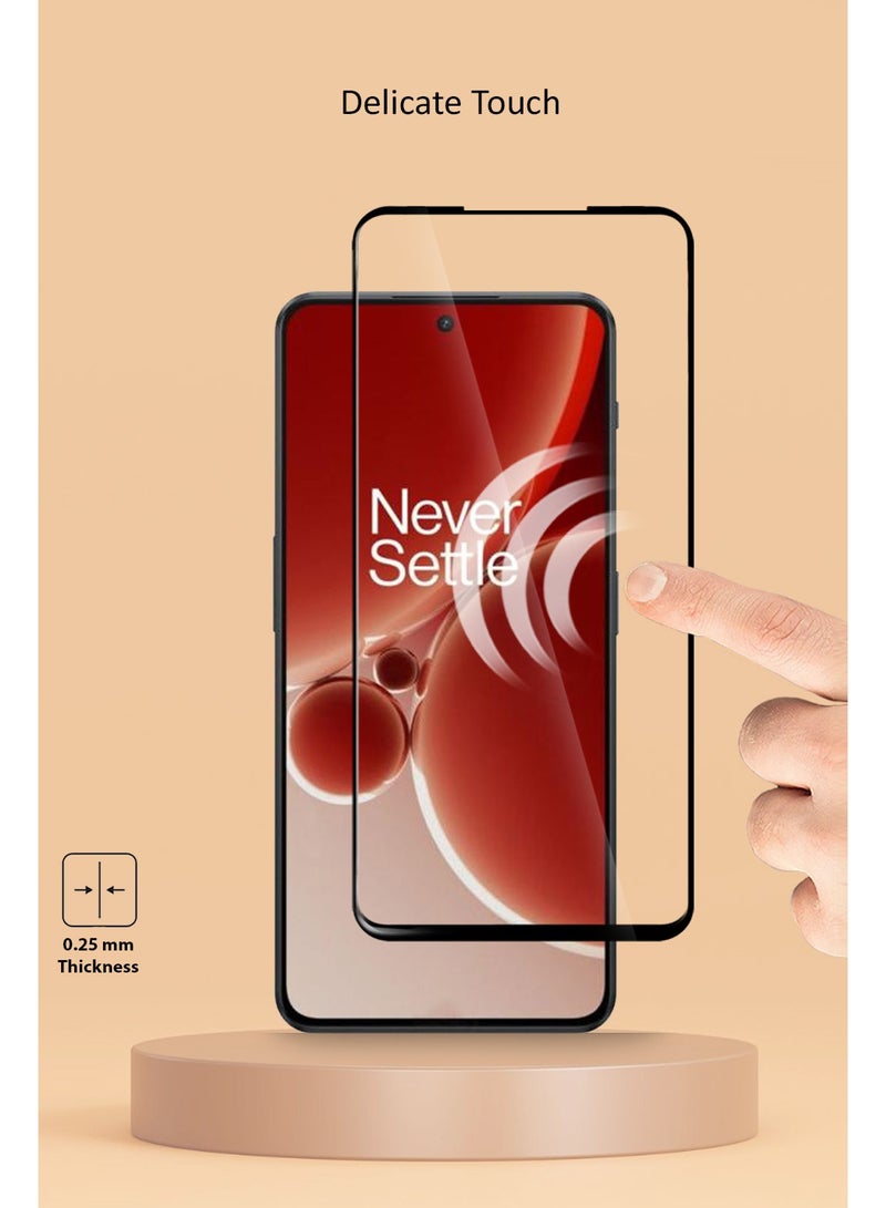 Techie واقي شاشة كامل من الزجاج المقوى عالي الجودة بدرجة صلابة 10H لهاتف OnePlus Nord CE3 - مضاد للخدش ومضاد لبصمات الأصابع ومضاد للفقاعات - Image 4