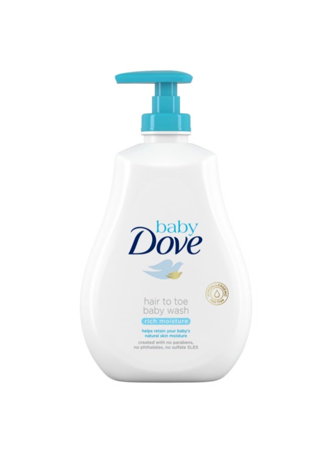 Dove Baby Dove Rich Moisture Head to Toe Wash 400 ml - Image 2