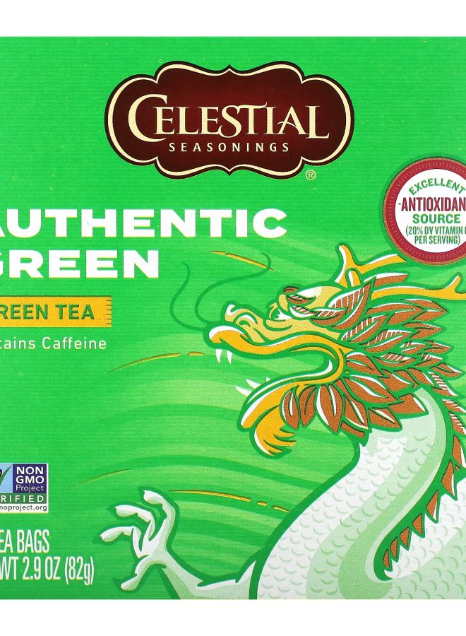 Authentic Green Tea 40 Tea Bags 2.9 oz (82 g)
