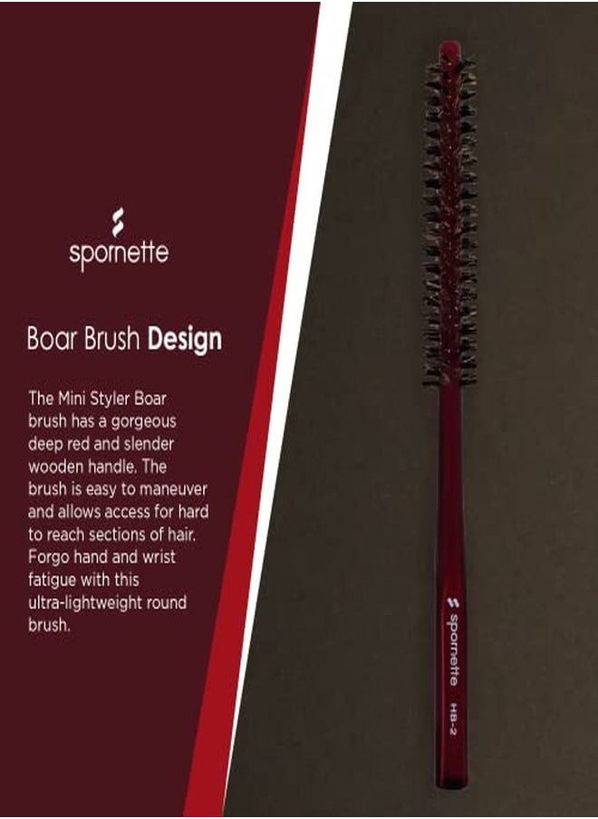 Spornette Mini Styler Boar Bristle .75 Inch Hb 2  - Image 5
