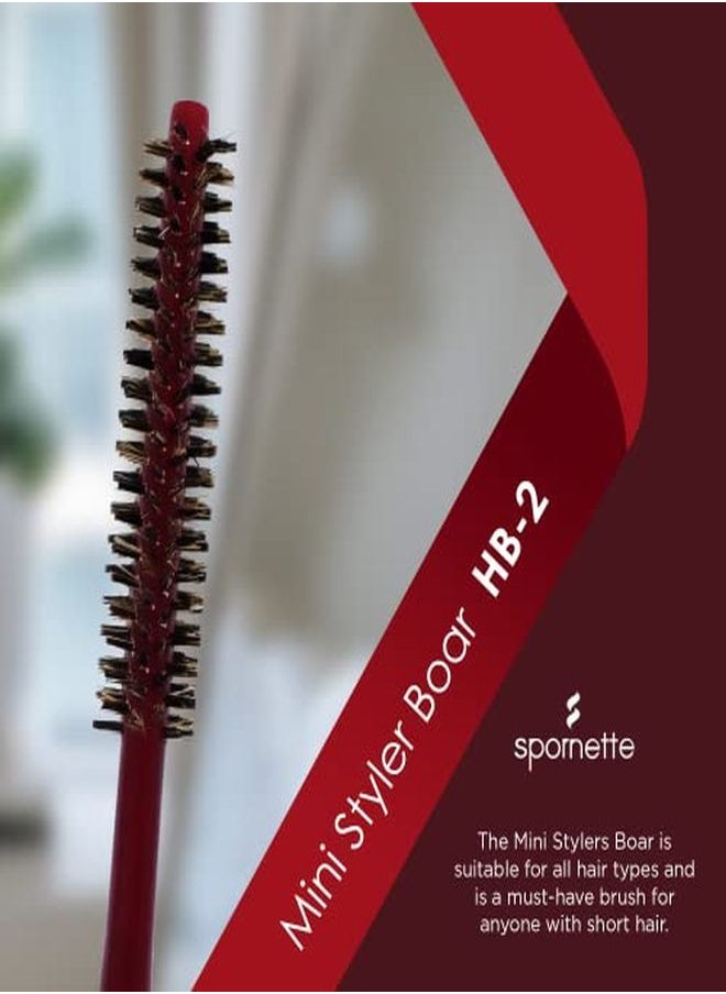 Spornette Mini Styler Boar Bristle .75 Inch Hb 2  - Image 2