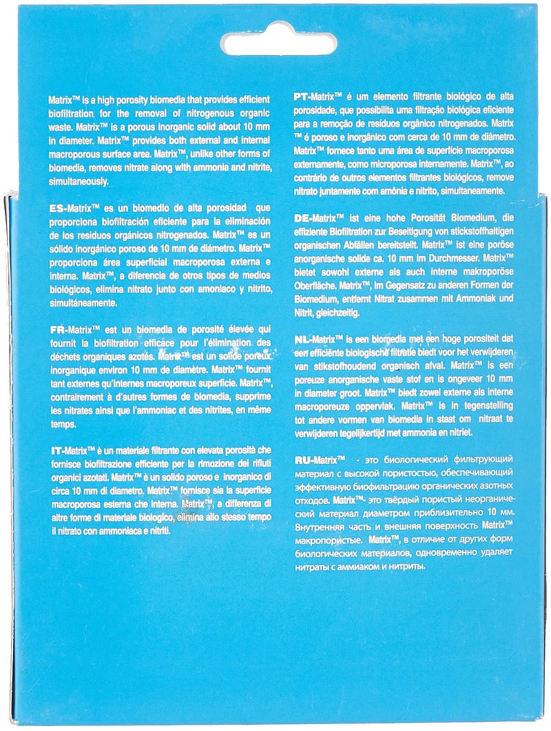 Seachem Matrix High Capacity Biofilter - Marine and Freshwater Tidal Filtration,White - Image 2