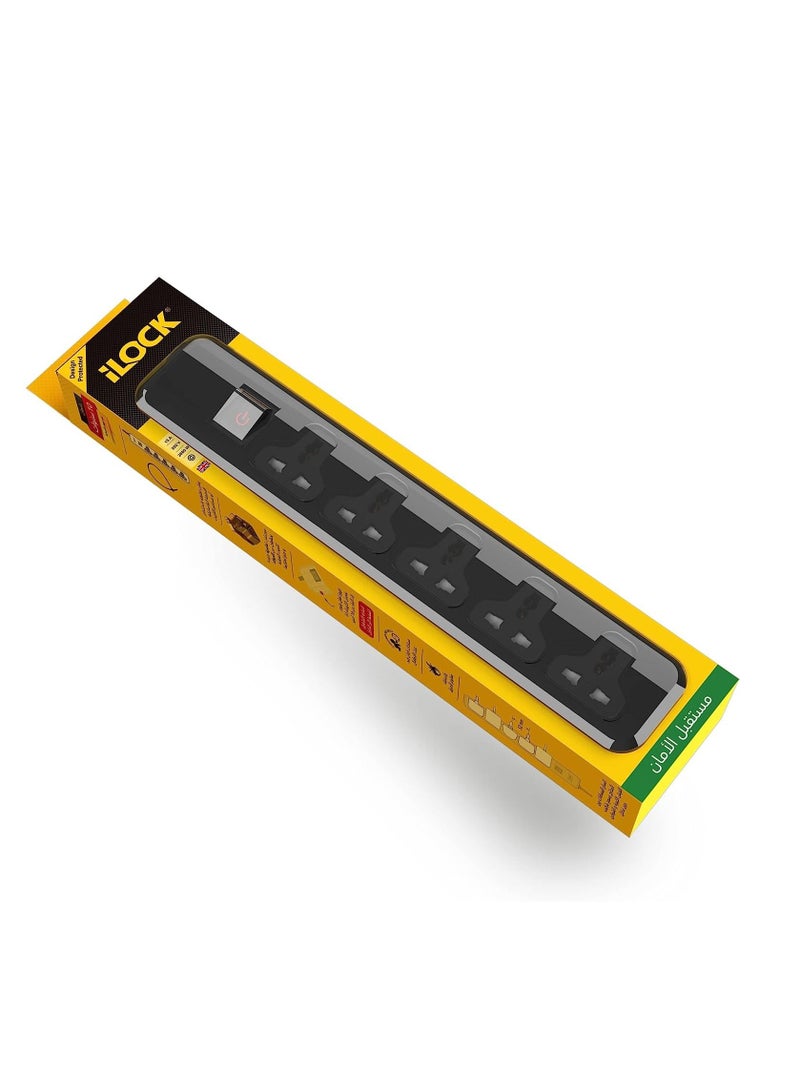 باور لوك شريط iLOCK مع 5 منافذ عالمية - بحد أقصى 2860 واط - Image 1