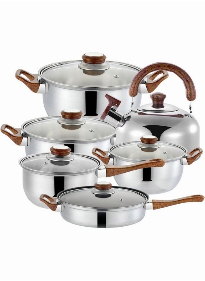 MIXDE 6 Piece Stainless Steel Cookware Set  - Image 1
