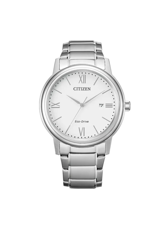 سيتيزن Men's Stainless Steel Strap Eco-Drive Standard Watch AW1670-82A - 41.4 mm