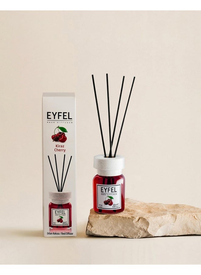 EYFEL EYFEL Reed Diffusers for Home – Cherry Reed Diffuser Set 4.00 fl oz Oil Diffuser Sticks  - Image 3