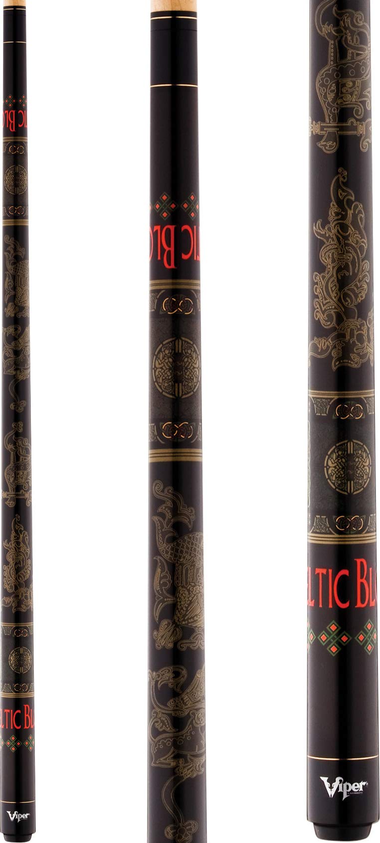 Viper Underground 58 2Piece BilliardPool Cue Celtic Blood 20 Ounce