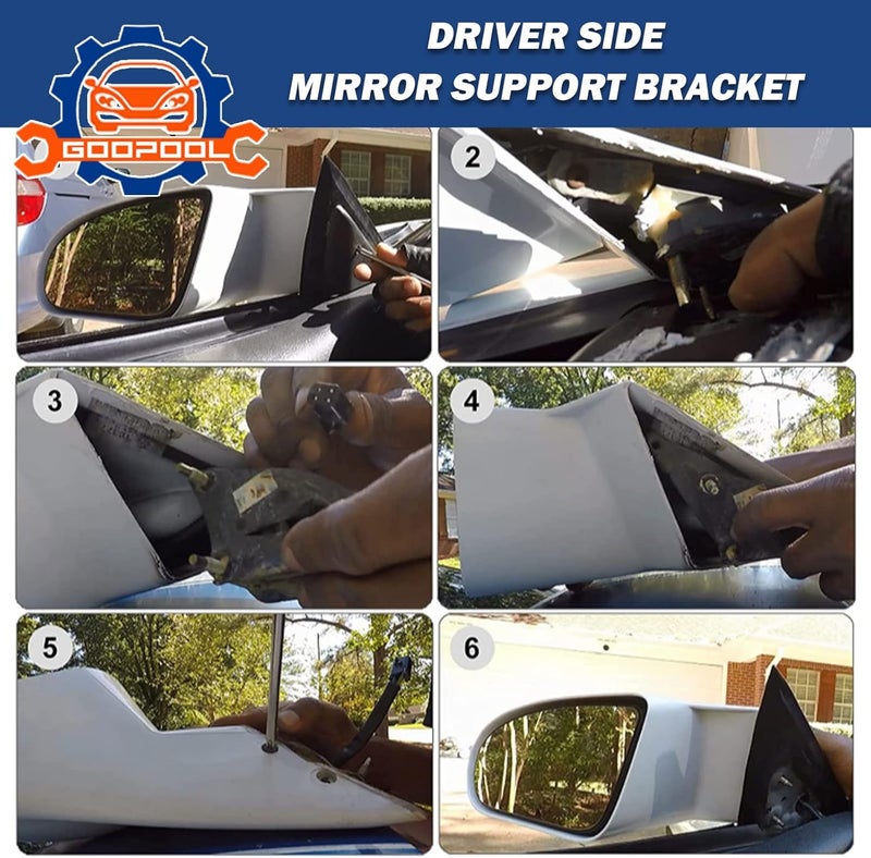 GOOPOOL Driver Side Mirror Support Mount Bracket for 1993-2002 Pontiac Firebird - Image 4