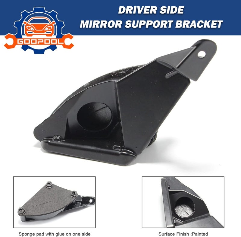 GOOPOOL Driver Side Mirror Support Mount Bracket for 1993-2002 Pontiac Firebird - Image 2