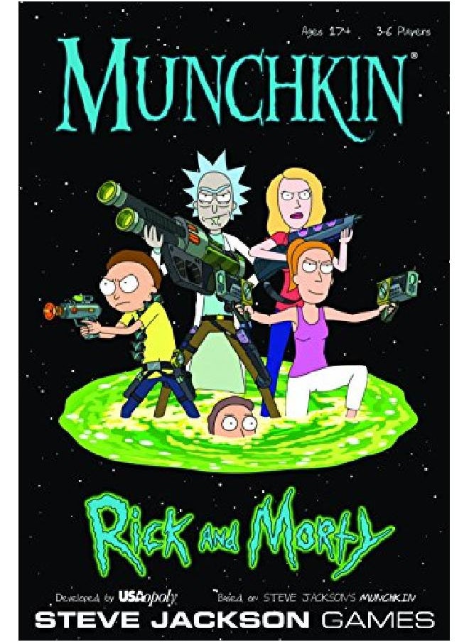 USAopoly - Munchkin Rick And Morty Card Game ; Rick And Morty Adult Swim Munchkin Board Game ; Officially Licensed Rick And Morty Merchandise ; Munchkin Game From Steve Jackson Games - Image 1