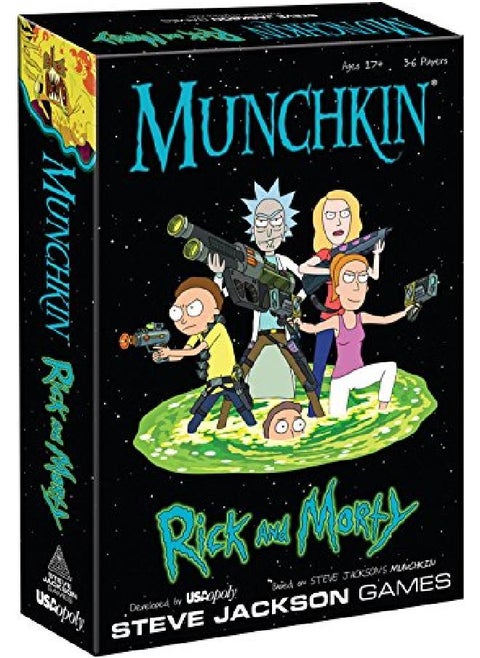 Munchkin Rick And Morty Card Game ; Rick And Morty Adult Swim Munchkin Board Game ; Officially Licensed Rick And Morty Merchandise ; Munchkin Game From Steve Jackson Games