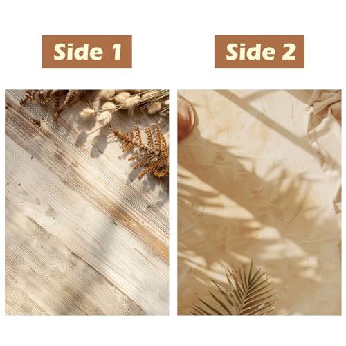 HomeArt Sheet 2 in 1 Product Photography Backdrop 3D Flat Lay Tabletop Double-Sided 20x29 Photo Background PVC Wrinkle Free for Small Products Food, Cosmetics Shoot (Combo 12) - Image 2