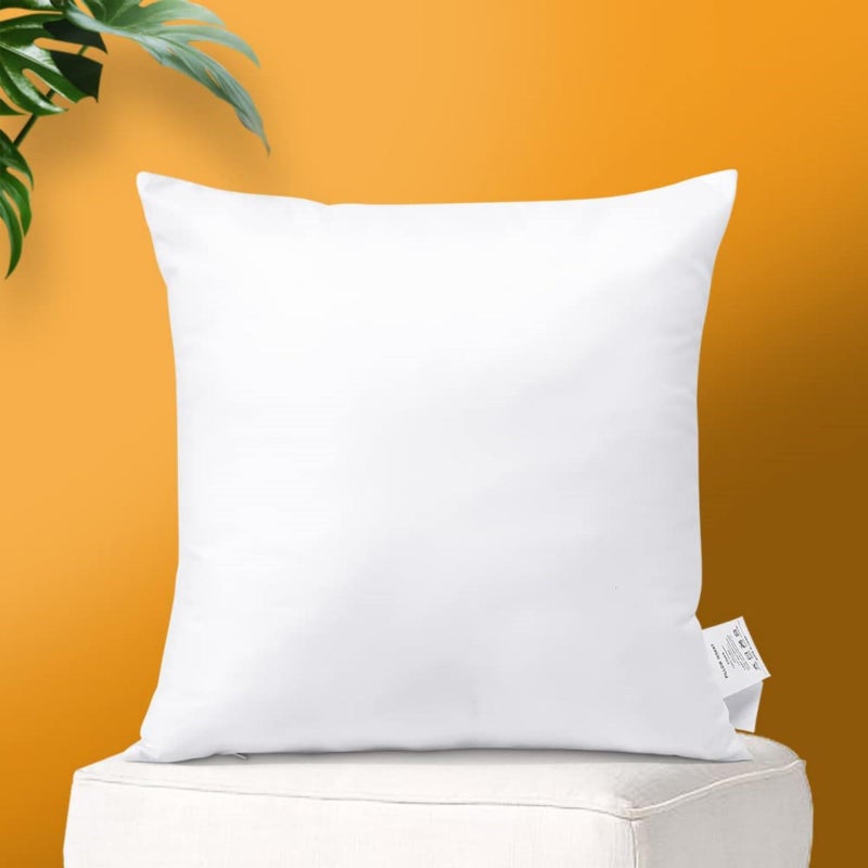Otostar OTOSTAR Throw Pillow Insert Premium Fluffy Pillow Stuffer Square Decorative Pillow Insert with Zips Cushion Inner Decorative Cushion for Sofa Bed Couch Stuffer Pillow 18 x 18 Inch 1 Pack 18x18 