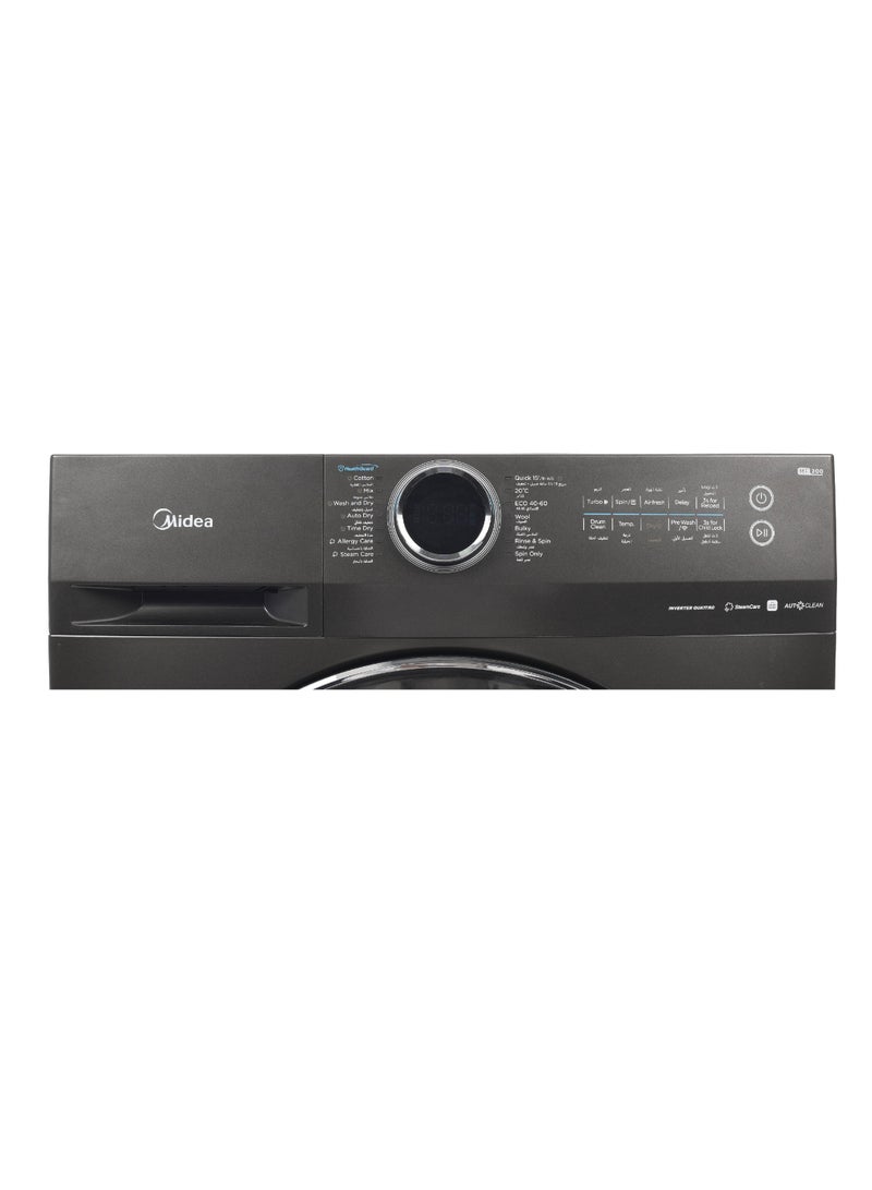 Midea Frontload WasherDryer 12KG 8KG Inverter WIFI Steam 1400 rpm MF200D120W1T-SA Titanium - Image 5