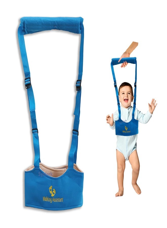Synlark® Baby Walking Harness, Handheld Kids Walker Helper, Toddler Infant Walker Harness Assistant Belt, Help Baby Walk (Blue) - Image 1