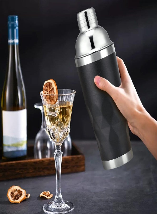 NewGF 20 oz Cocktail Shaker, Martini Shaker Drink Mixer with Built-In Strainer, Stainless Steel Shakers Double-layer insulation - Image 5