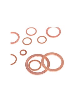 Glarks Glarks 165Pcs Metric Flat Ring Copper Sealing Washers Assortment Set - 8 Sizes of M6 M8 M10 M12 M14 M16 M18 M20  - Image 5