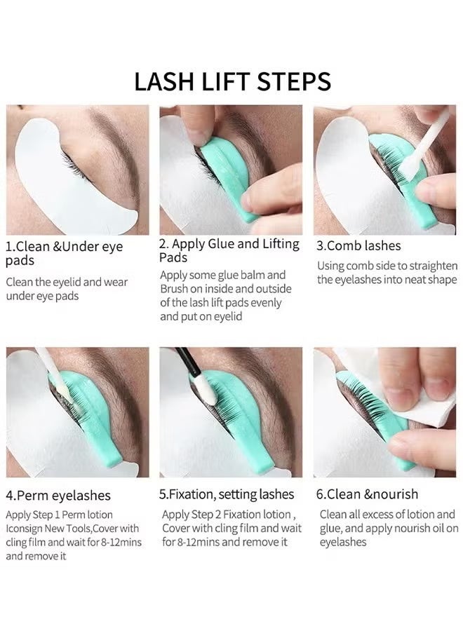 ICONSIGN 2-in-1 Lash Lift and Brow Lamination Kit, High-Capacity Lotion Tubes for Salon or Home Use, Long-Lasting Curling and Setting for Supermodel Lashes - Image 5