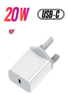 20W USB C Charger Plug, PD Fast Charge Type C Wall Adapter, Power Delivery Fast Charger Compatible with iPhone Apple 12 11 XS XR X 8 7 Plus SE, iPad Pro, Samsung Galaxy S20, Wireless Charger Original
