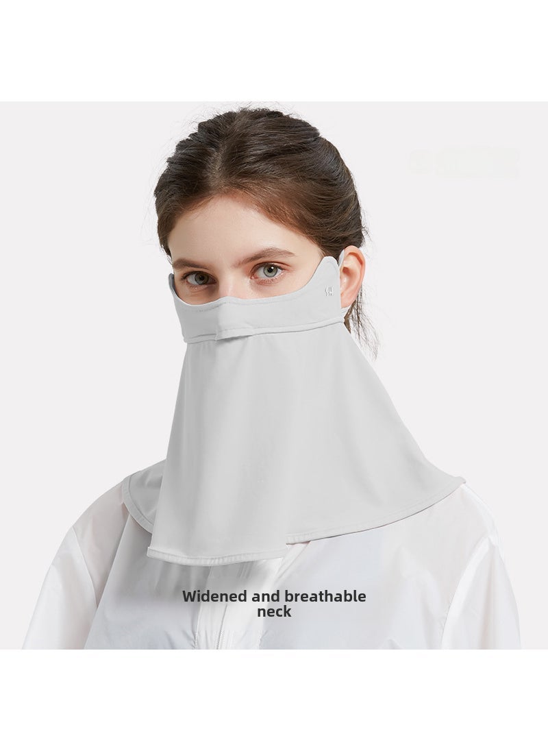 Generic 2024 Shading Mask Gradient Cooling Sun-Protective Breathable Women 【Mask】 Arctic Grey 