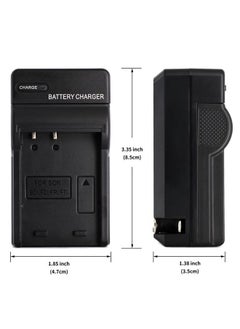 NP-BD1 Charger for Sony Cyber-Shot DSC-P100, DSC-P120, DSC-P150, DSC-P200, DSC-T5, DSC-T50, DSC-T500, DSC-T70, DSC-T700, DSC-T75, DSC-T77, DSC-T9, DSC-T90, DSC-T900 and More with Foldable Plug
