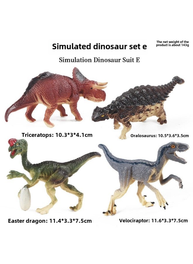 Children's Simulation Solid Dinosaur Toy Tyrannosaurus Rex Giant Dragon Spinosaurus Swollen Head Dragon Bull Dragon Shark Toothosaurus Animal Model