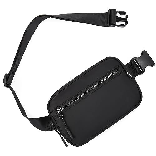 Telena Fanny Packs Crossbody Belt Bag Cross Body Bag Fashionable for Women with Adjustable Strap Black - Image 1