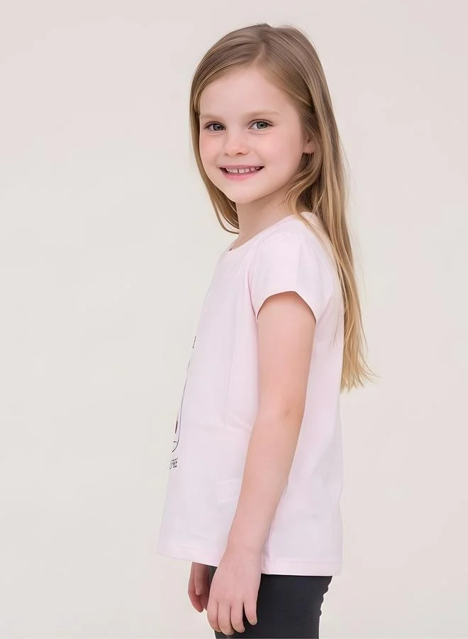 Take Two Girls Regular Fit Graphic T-Shirt By Juniorloom