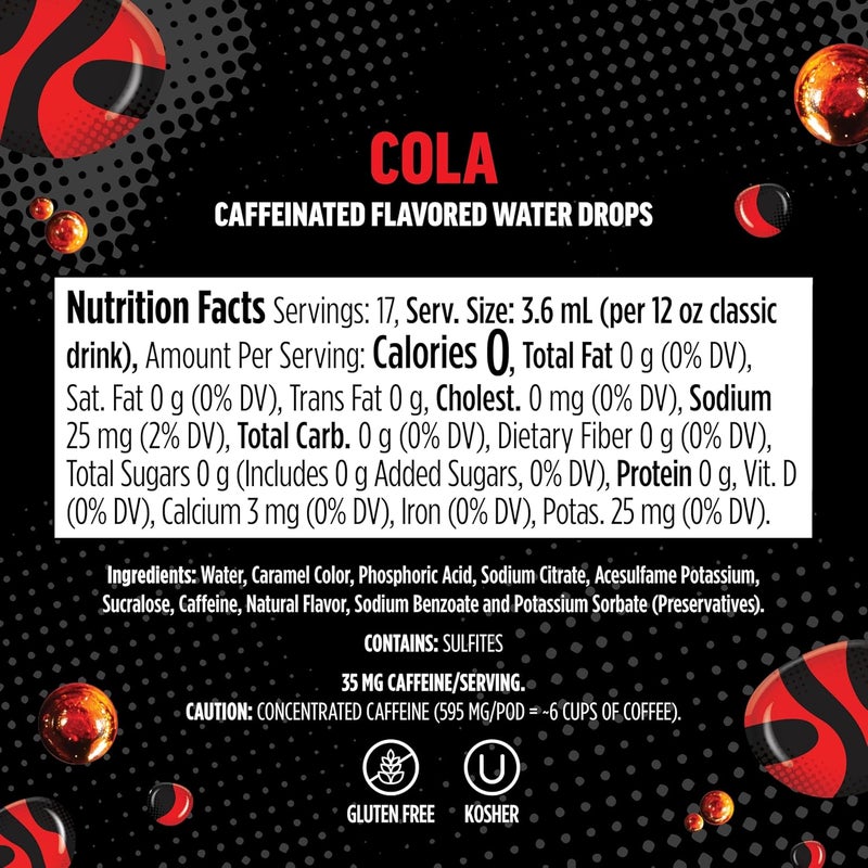 Ninja Thirsti Zero Soda Cola - Flavored Water Drops, 3 Pack, Zero Calories & Sugar, Makes 17 Drinks - Image 2