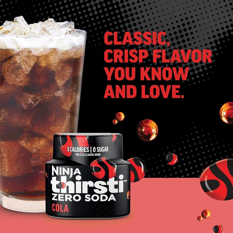 Ninja Thirsti Zero Soda Cola - Flavored Water Drops, 3 Pack, Zero Calories & Sugar, Makes 17 Drinks - Image 4