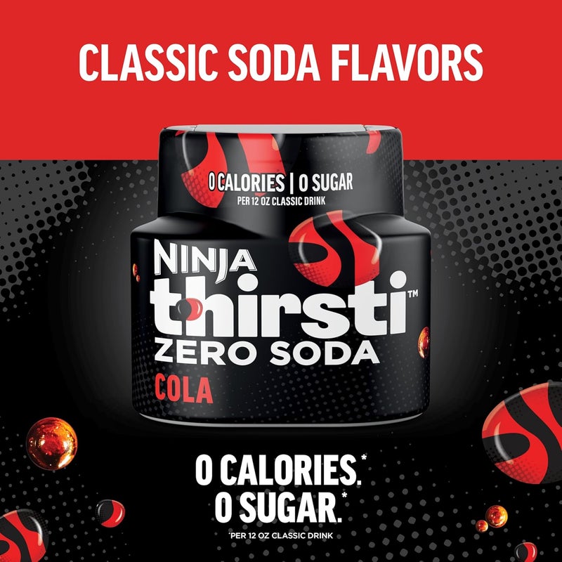 Ninja Thirsti Zero Soda Cola - Flavored Water Drops, 3 Pack, Zero Calories & Sugar, Makes 17 Drinks - Image 3