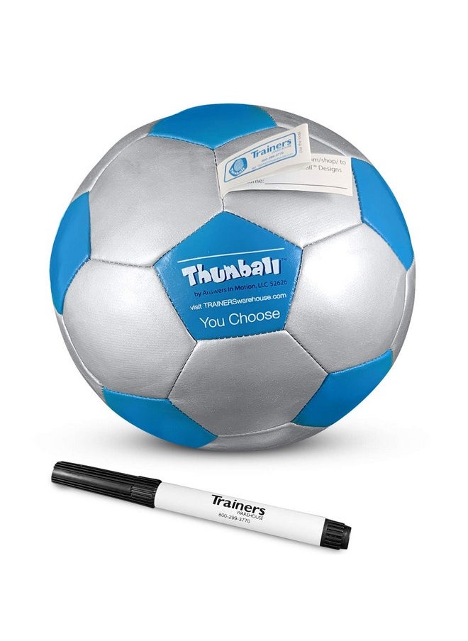 Trainers Warehouse Createyourown Thumball 6 Blue (Includes Marker) Develop Your Own Ice Breakers Customize Learning Reinforcement Tools 30 Blank Panels  - Image 4