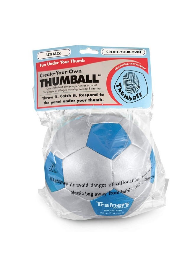 Trainers Warehouse Createyourown Thumball 6 Blue (Includes Marker) Develop Your Own Ice Breakers Customize Learning Reinforcement Tools 30 Blank Panels  - Image 2