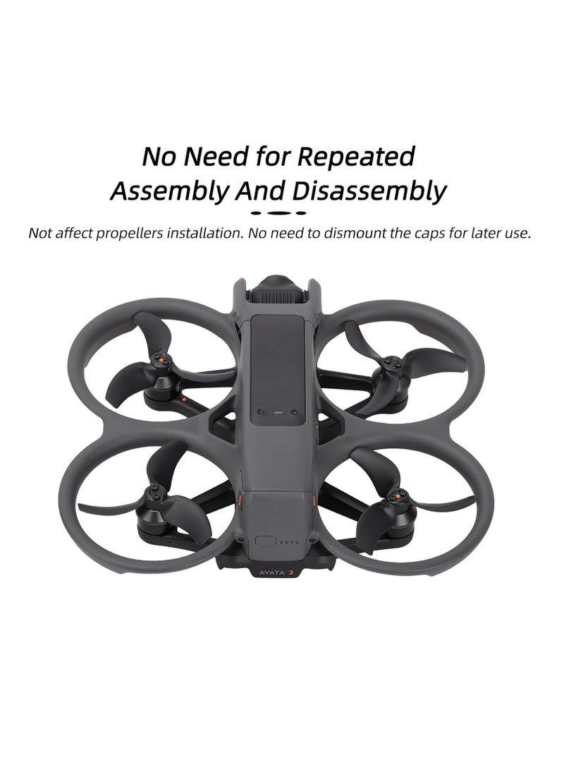 4Pcs Motor Cover for DJI Avata 2, Aluminum Alloy Motor Covers, Motor Protect Guard, Dustproof Waterproof Protective Motor Cover Cap, Drone Motor Cover, for DJI Avata 2 Drone Accessories (Red) - Image 2