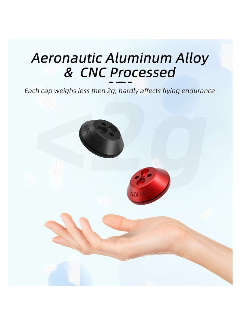 4Pcs Motor Cover for DJI Avata 2, Aluminum Alloy Motor Covers, Motor Protect Guard, Dustproof Waterproof Protective Motor Cover Cap, Drone Motor Cover, for DJI Avata 2 Drone Accessories (Red) - Image 4