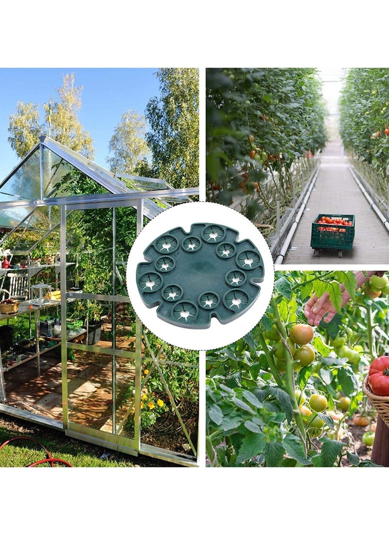 Excefore Peas Beans Support Holder, 12 Holes Bamboo Wig-Wam Holder Cane Stakes Support Grips for Garden Climbing Plants, Tomatoes, Cucumbers, Clematis, Sweet Tomatoes(10 Pack）  - Image 4